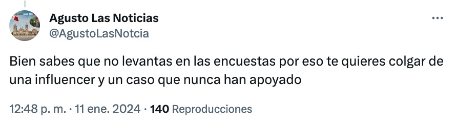 "Eres la burla, te ves desesperado por ganar"