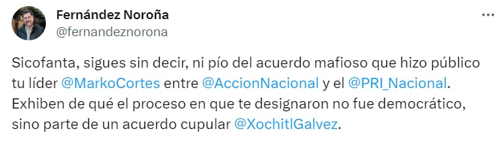 Xóchitl Gálvez burlas