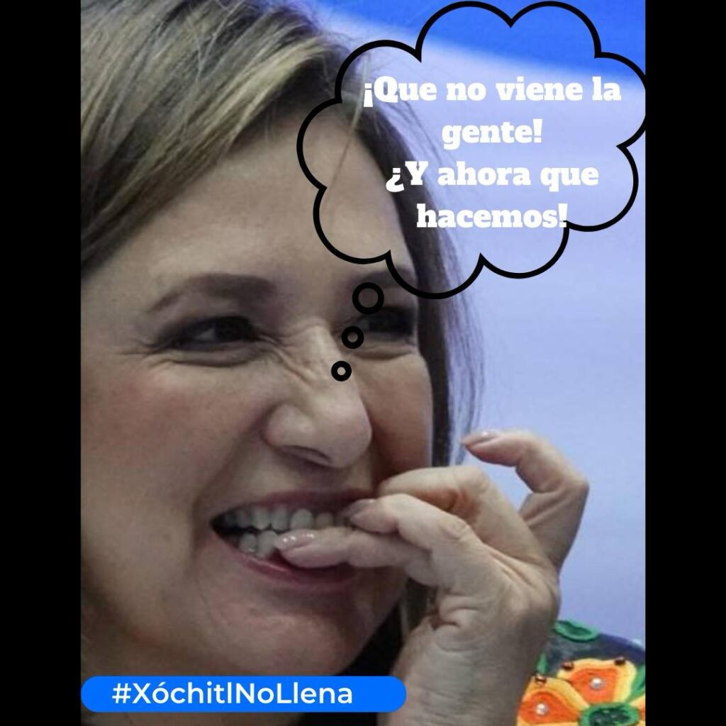 Xóchitl Gálvez sin gente