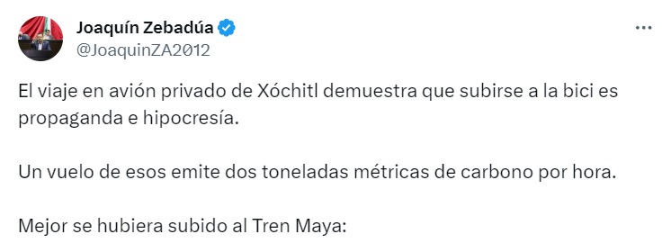 Xóchitl Gálvez viaje