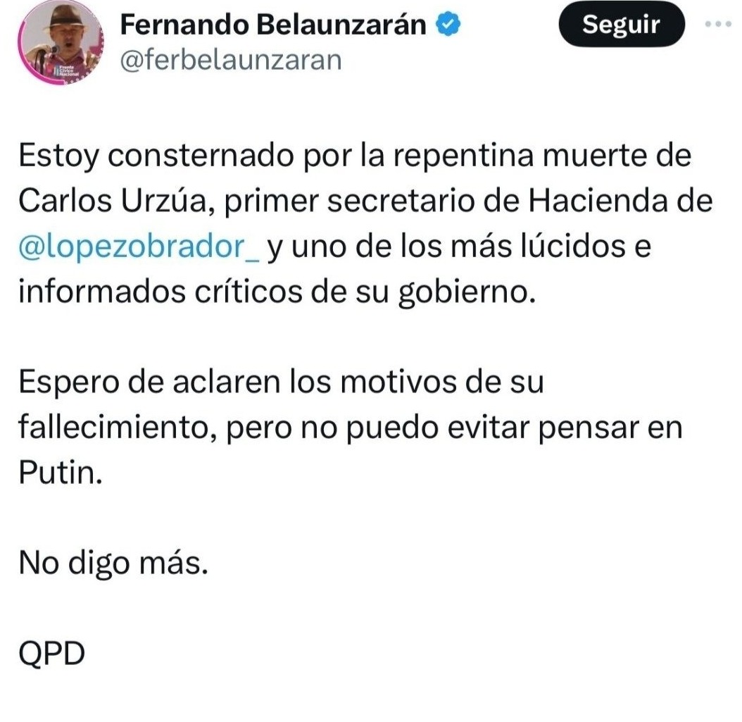 Fernando Belaunzarán sobre Urzúa