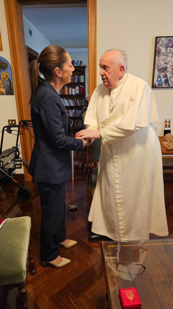 Claudia y el papa Francisco