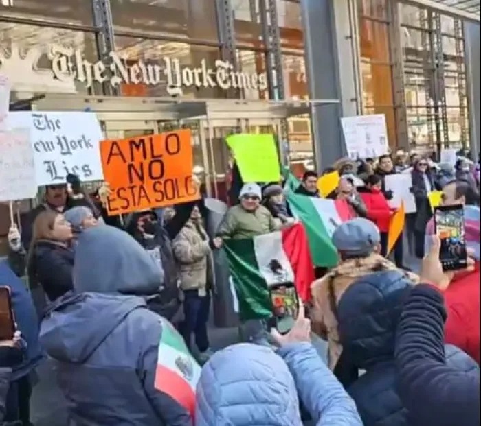 Migrantes mexicanos luchan contra mentiras del NYT sobre AMLO