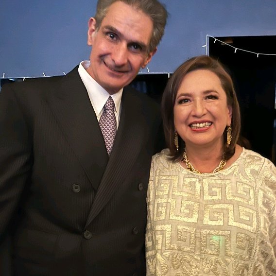 Rafael Elías y Xóchitl Gálvez