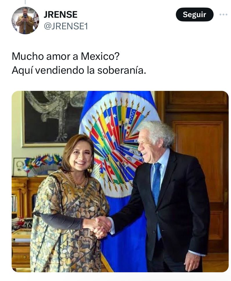 Xóchitl Gálvez reclamos en la OEA