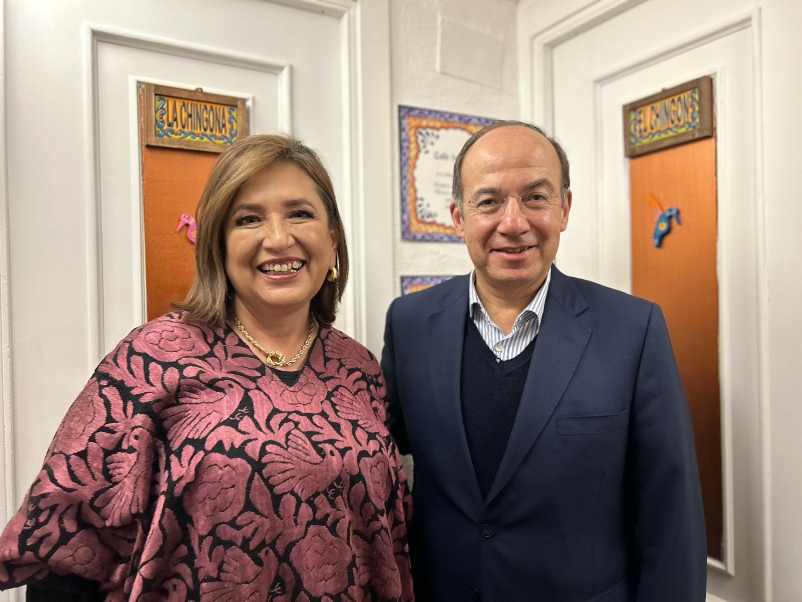 Xóchitl Gálvez se reunió con Felipe Calderón 