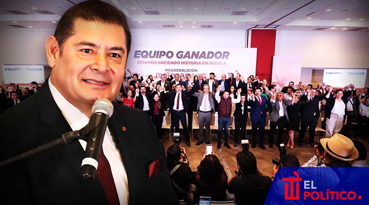 Alejandro Armenta presenta a su equipo de campaña en Puebla