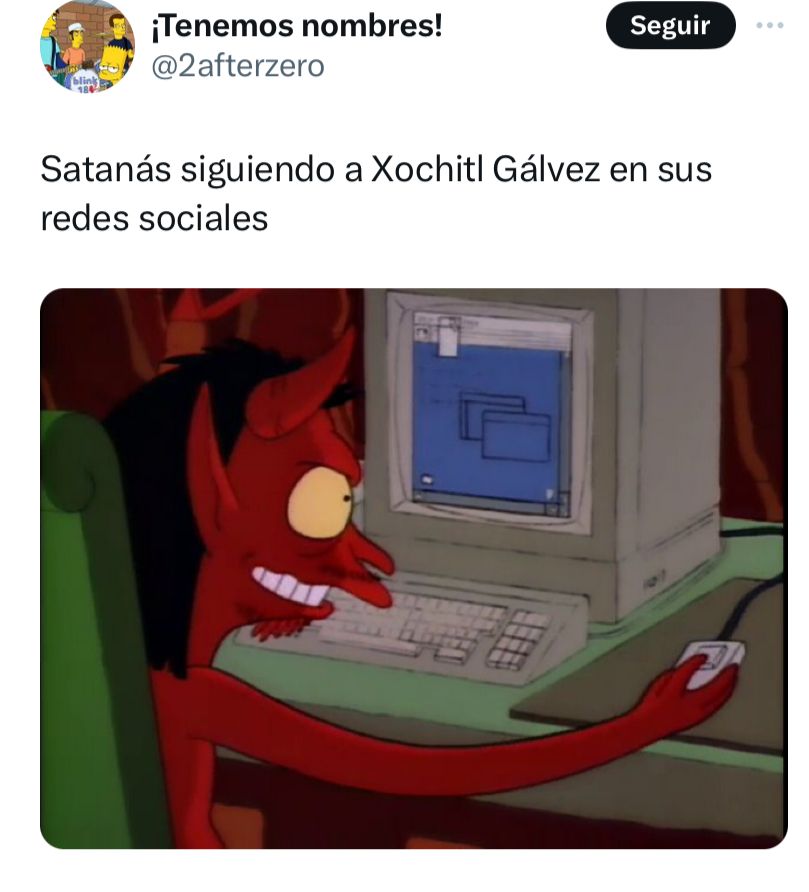 Se burlan de Xóchitl Gálvez por ser satanista