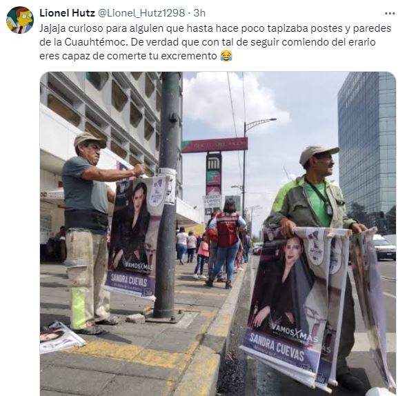 internautas critican campaña de Sandra Cuevas