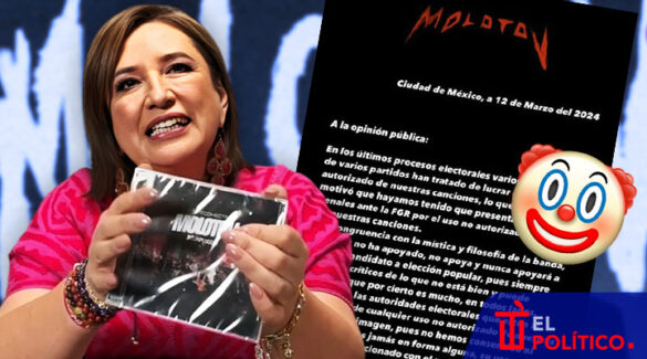 Molotov niega canción para Xóchitl Gálvez