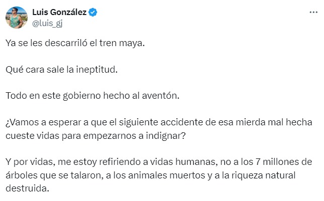 Oposición opina del Tren Maya