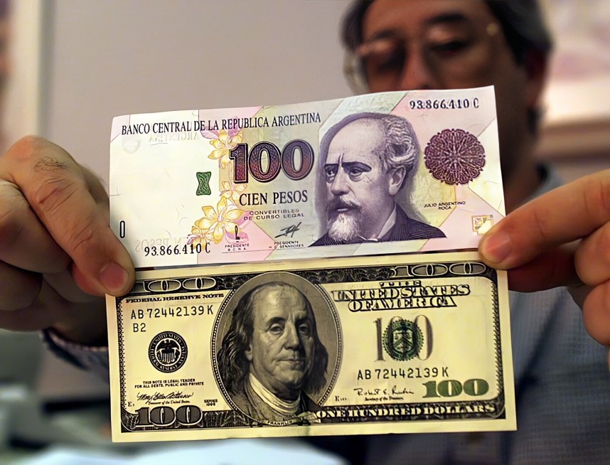 Peso argetino frente a dólar