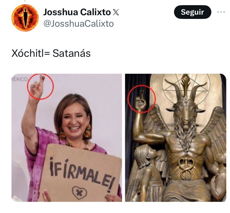 Pruebas de que Xóchitl Gálvez es satanista