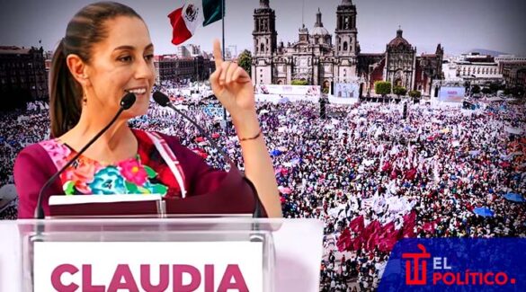 Claudia Sheinbaum arranca campaña en el Zócalo capitalino