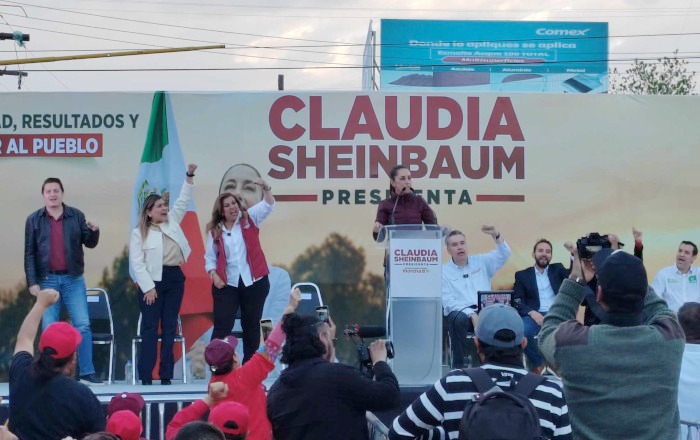 Sheinbaum visita Nuevo León en su campaña