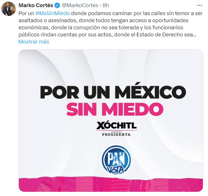 Xóchitl Gálvez sin Marko