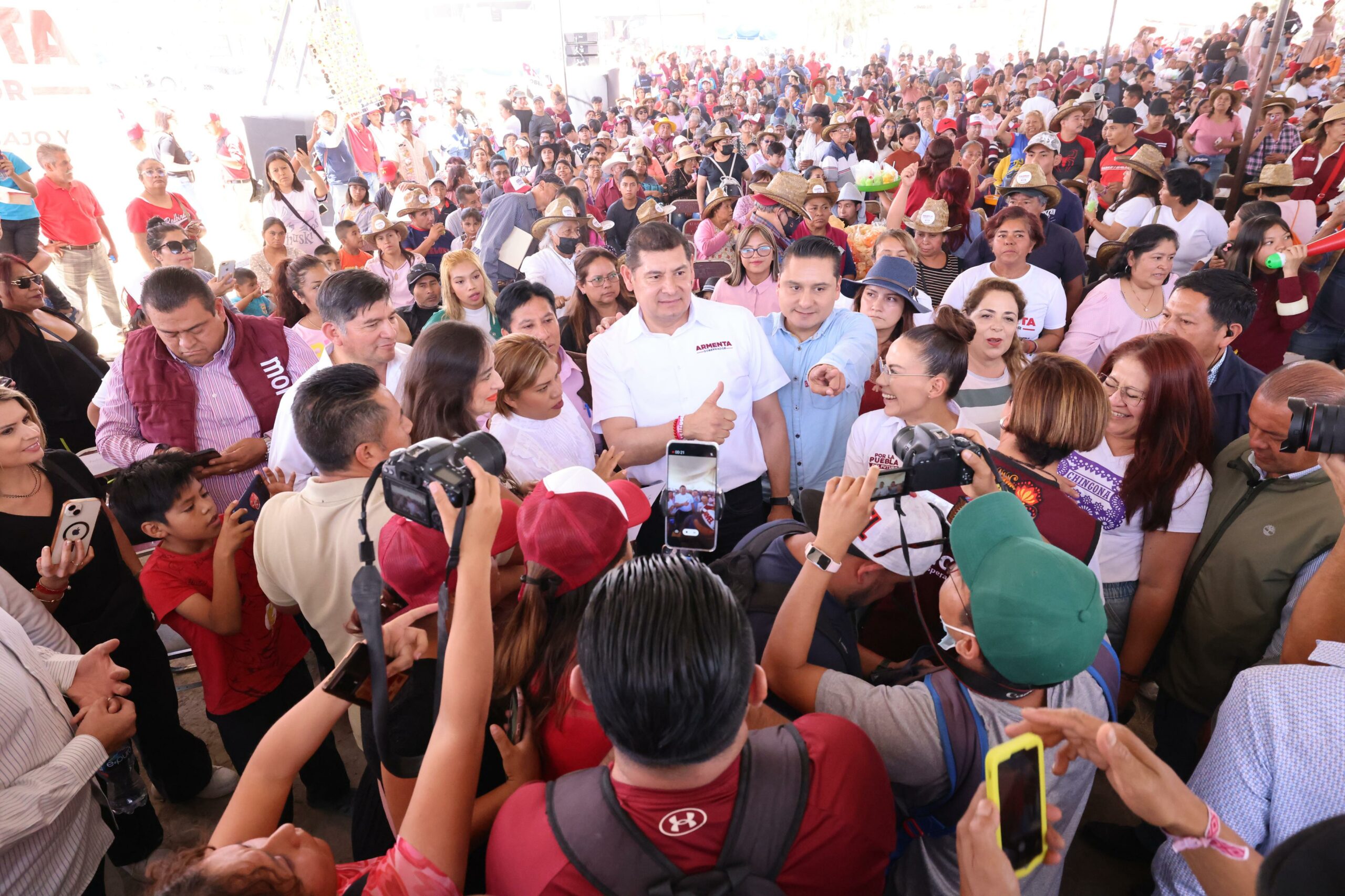 Alejandro Armenta promete recuperar Puebla capital