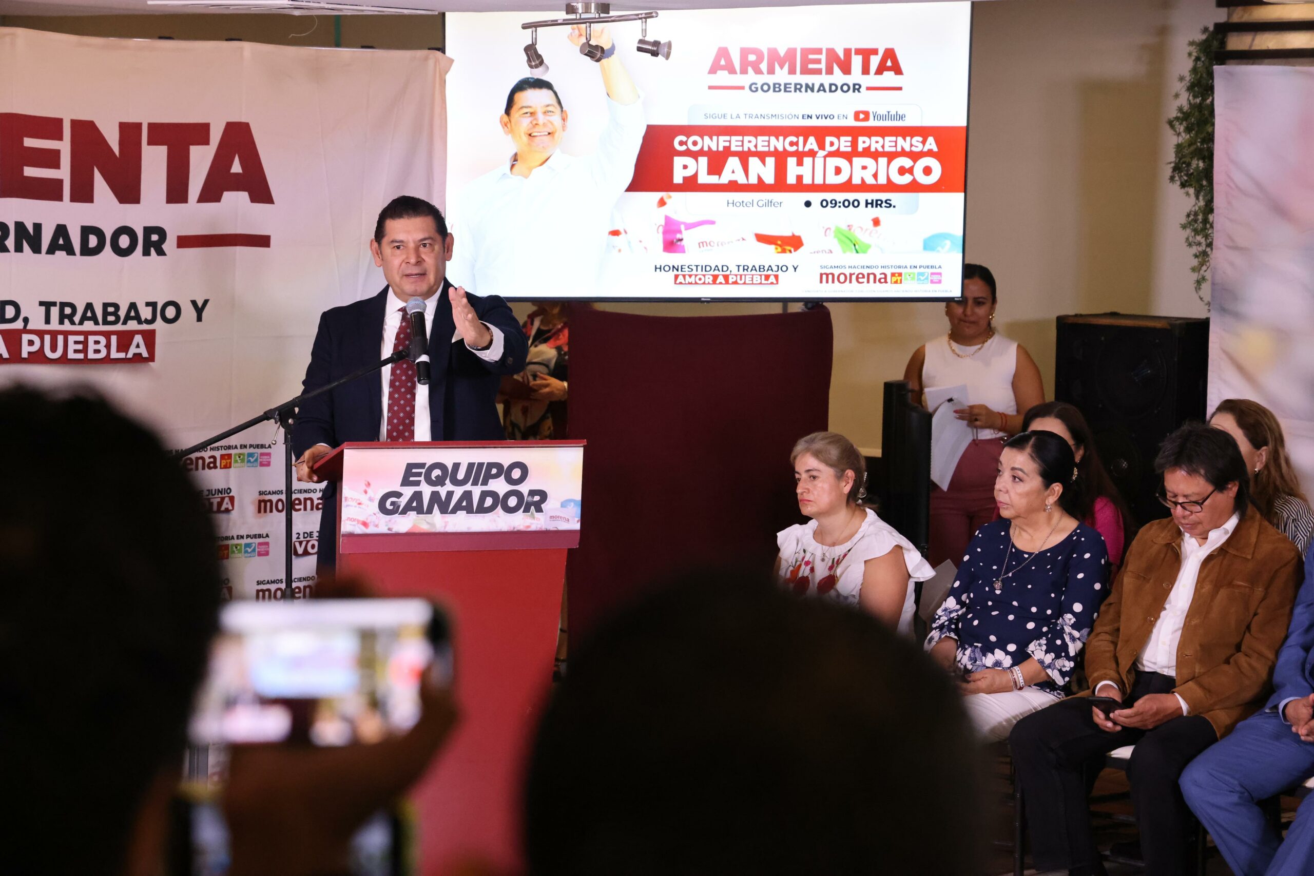 Armenta presenta ejes de trabajo para garantizar el agua en Puebla