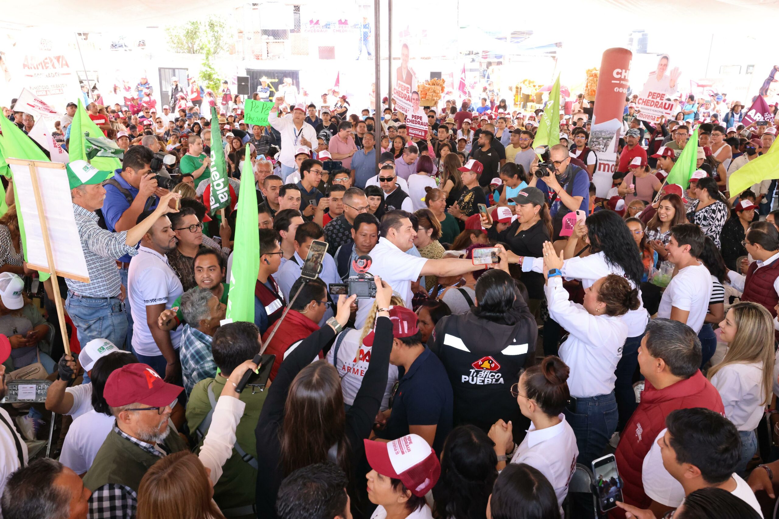 Armenta recuerda daños del PAN a Puebla capital 