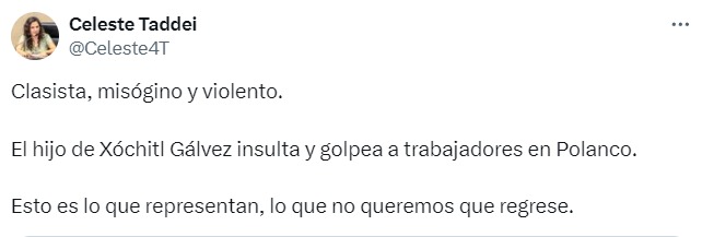 Comentarios sobre hijo de Xóchitl Gálvez