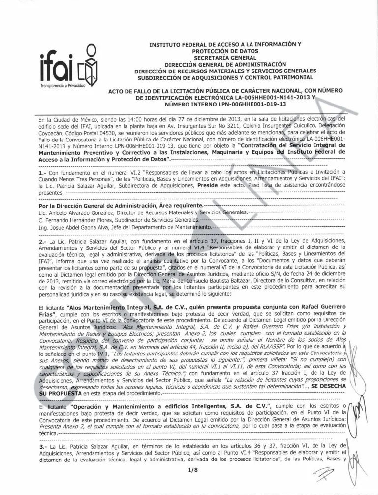 Xóchitl Gálvez y contratos con el IFAI