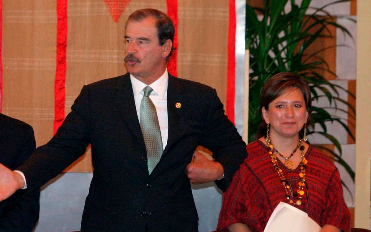 Xóchitl Gálvez y Vicente Fox