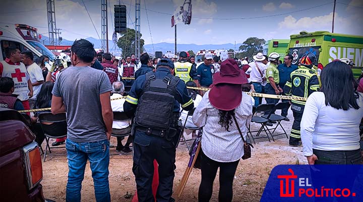 Cae lona en cierre de campaña; gobierno atiende a lesionados