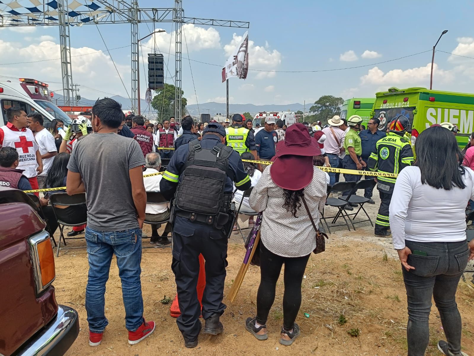 Gobierno de Edomex atendió a heridos durante cierre de campaña