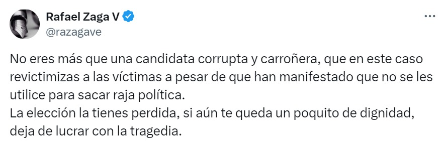 Xóchitl Gálvez carroñera