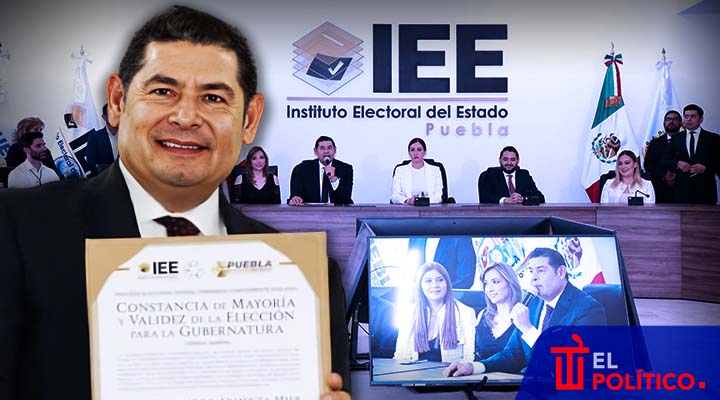 Armenta recibe constancia como gobernador electo de Puebla