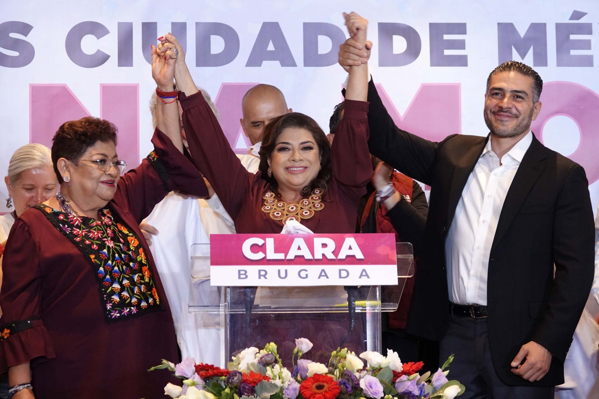 Clara Brugada se proclama ganadora en Ciudad de México
