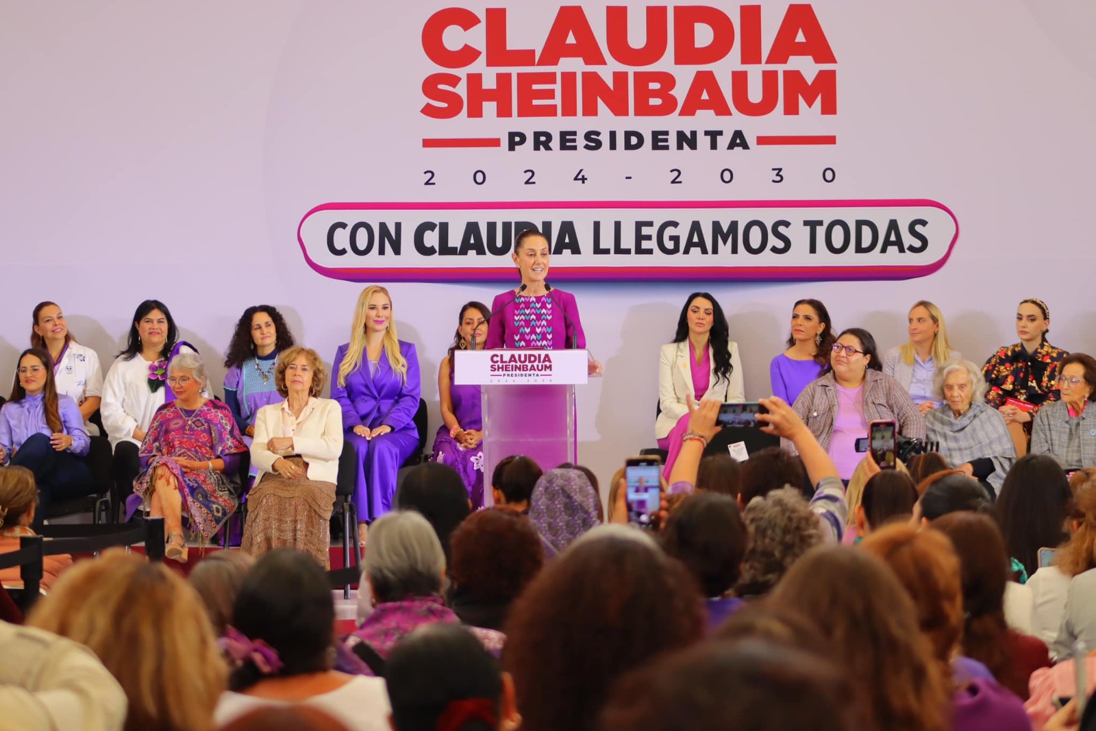 Claudia Sheinbaum dice que "llegaran todas" en 2024