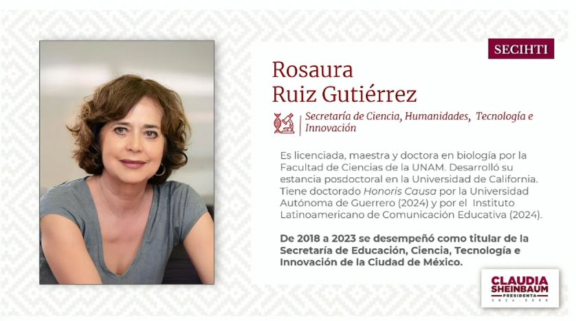Rosaura Ruiz en el gabinete 