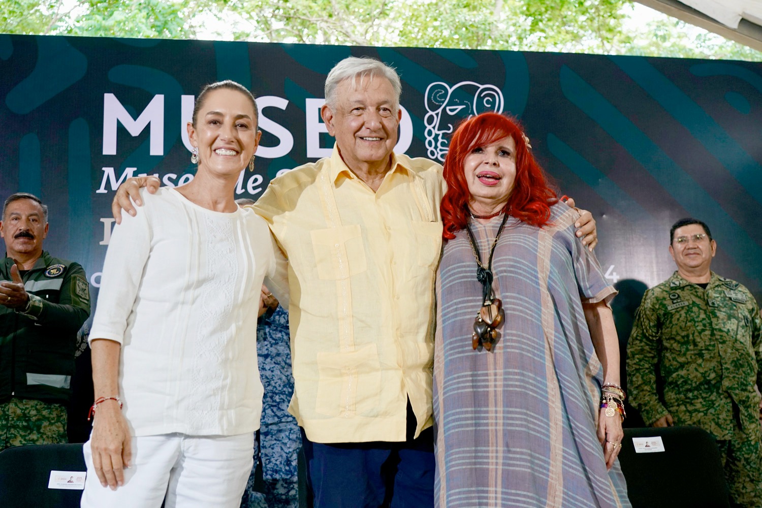 Sheinbau y AMLO asisten a inauguración de Museo en Campeche