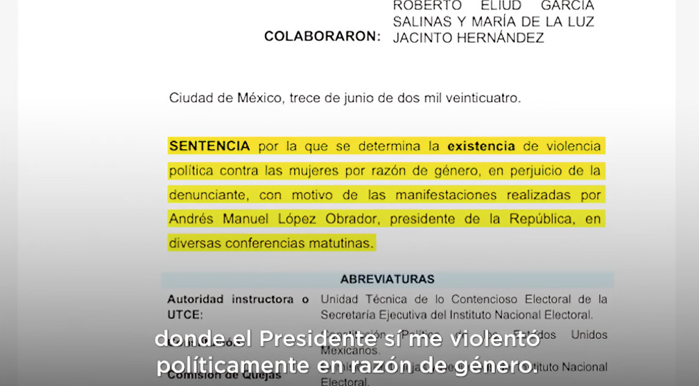 Xóchitl Gálvez llama violentador a AMLO y pide lo sancionen