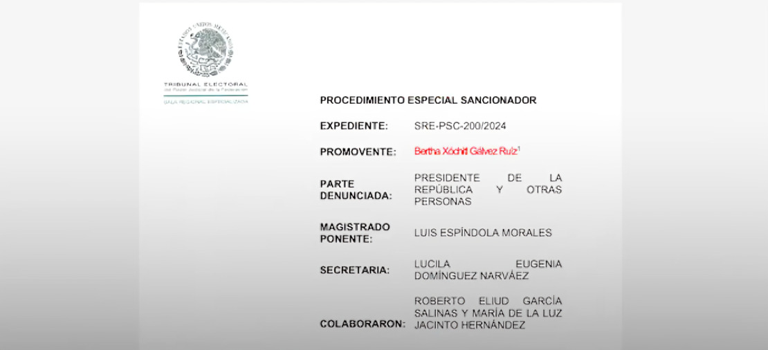 Xóchitl Gálvez llama violentador a AMLO y pide lo sancionen