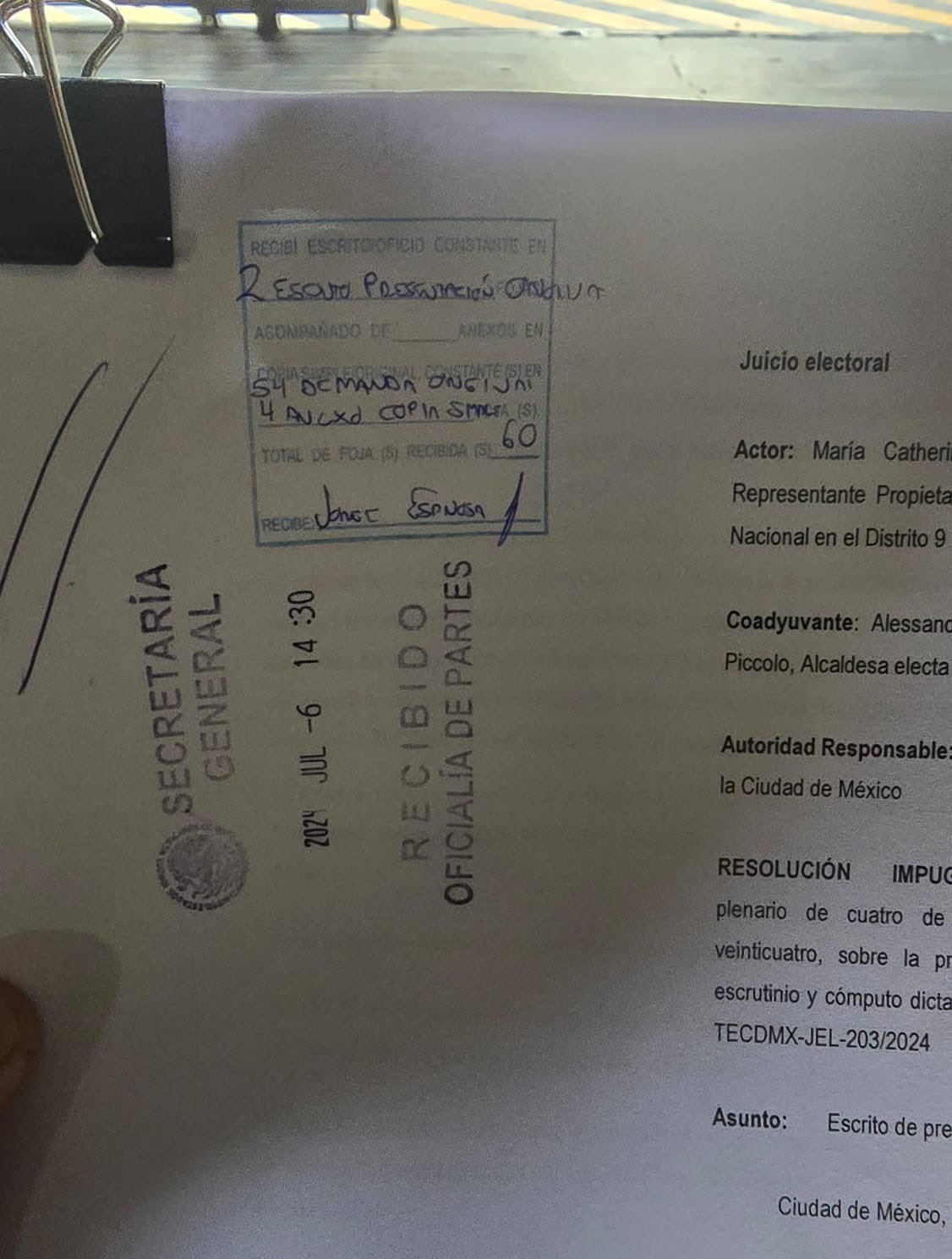 Alessandra Rojo de la Vega critica recuento de votos