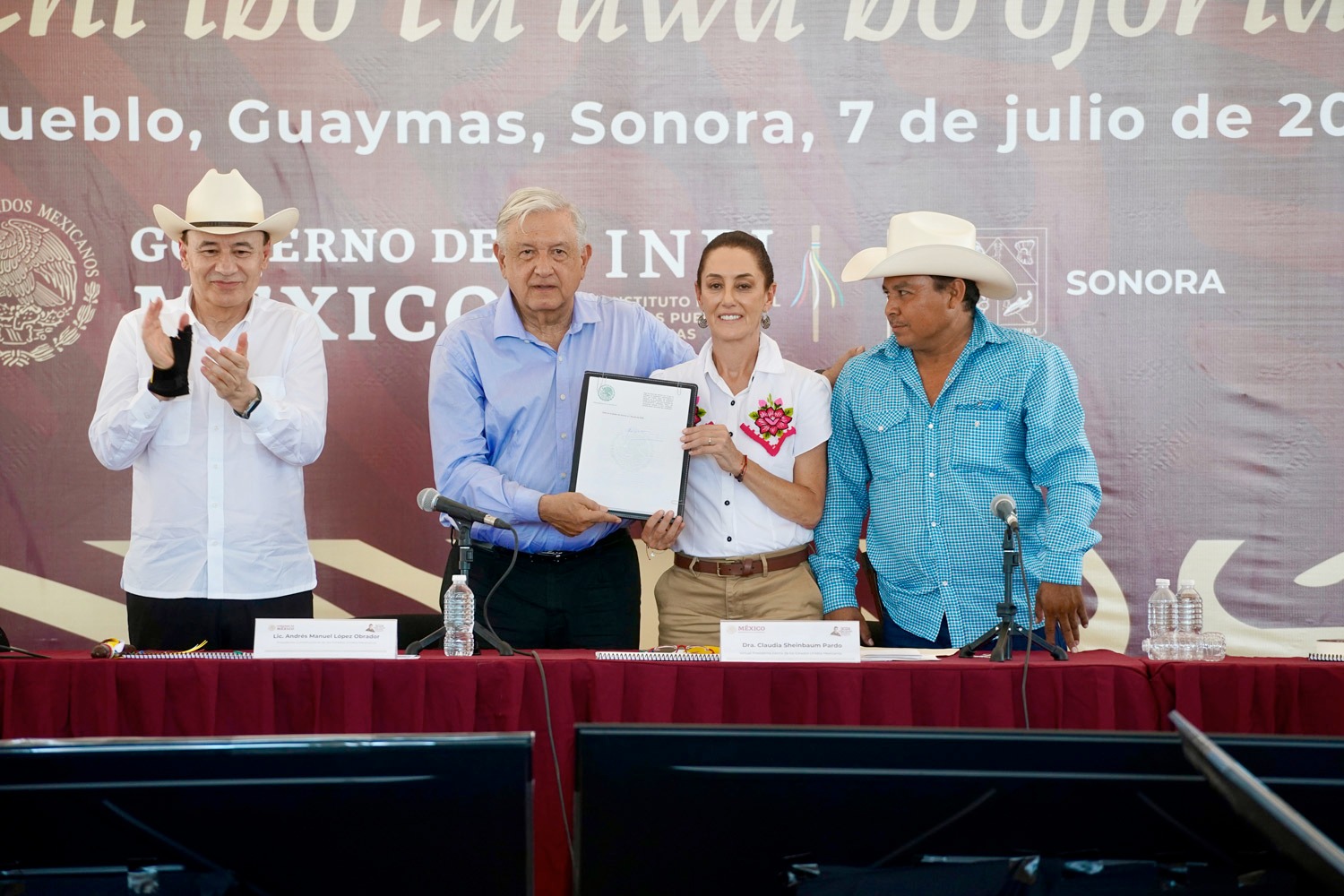 AMLO y Sheinbaum comprometidos por la justicia social 