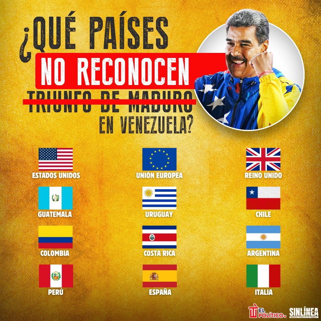 Infografía los países que no reconocen triunfo de Maduro