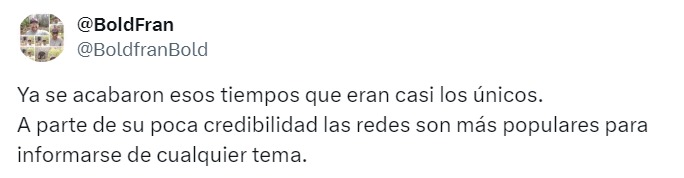 Comentarios sobre el rating en noticieros