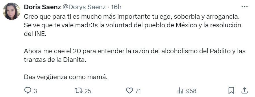 Aseguran que Xóchitl Gálvez solo le importa su ego