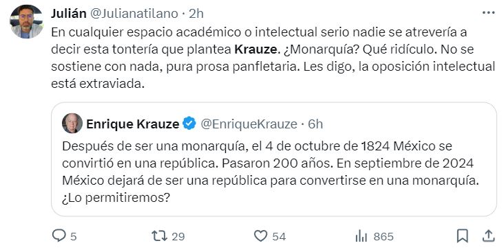 Enrique Krauze extraviado