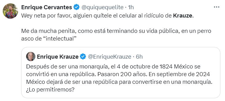 Enrique Krauze ridículo