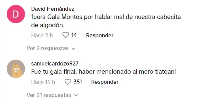 Gala Montes y AMLO