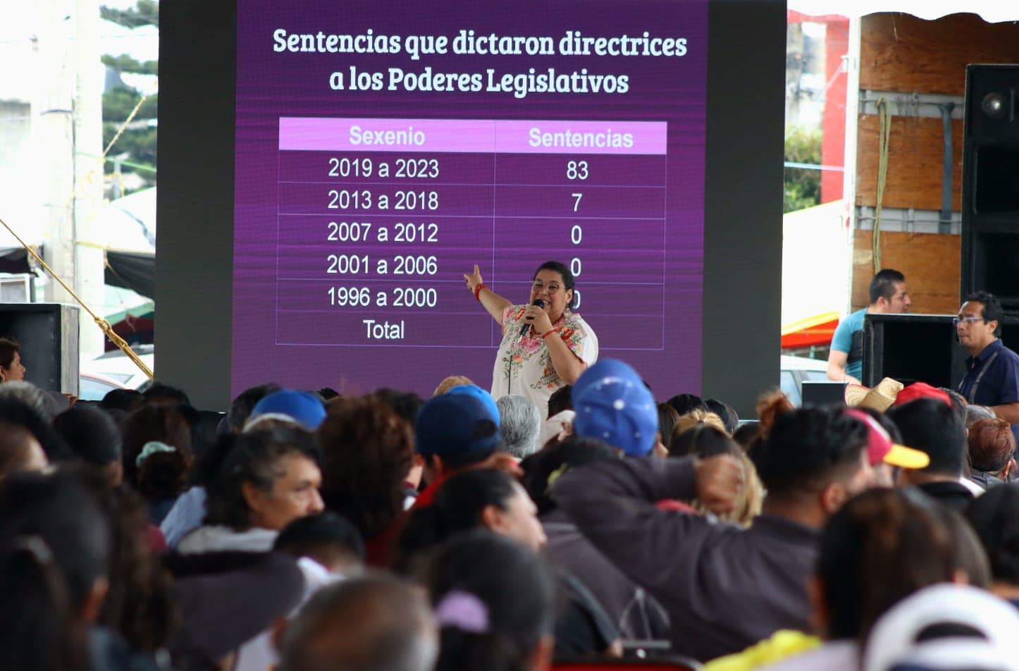 Lenia Batres en foro