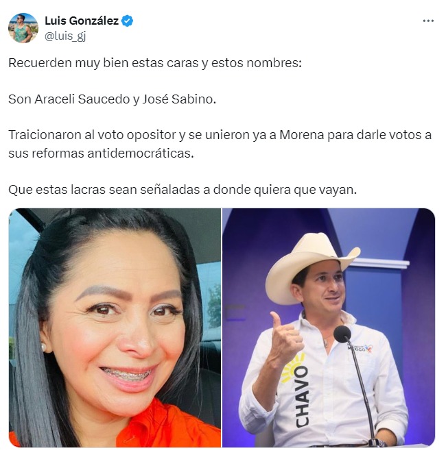 Luis González vs. senadores de Morena