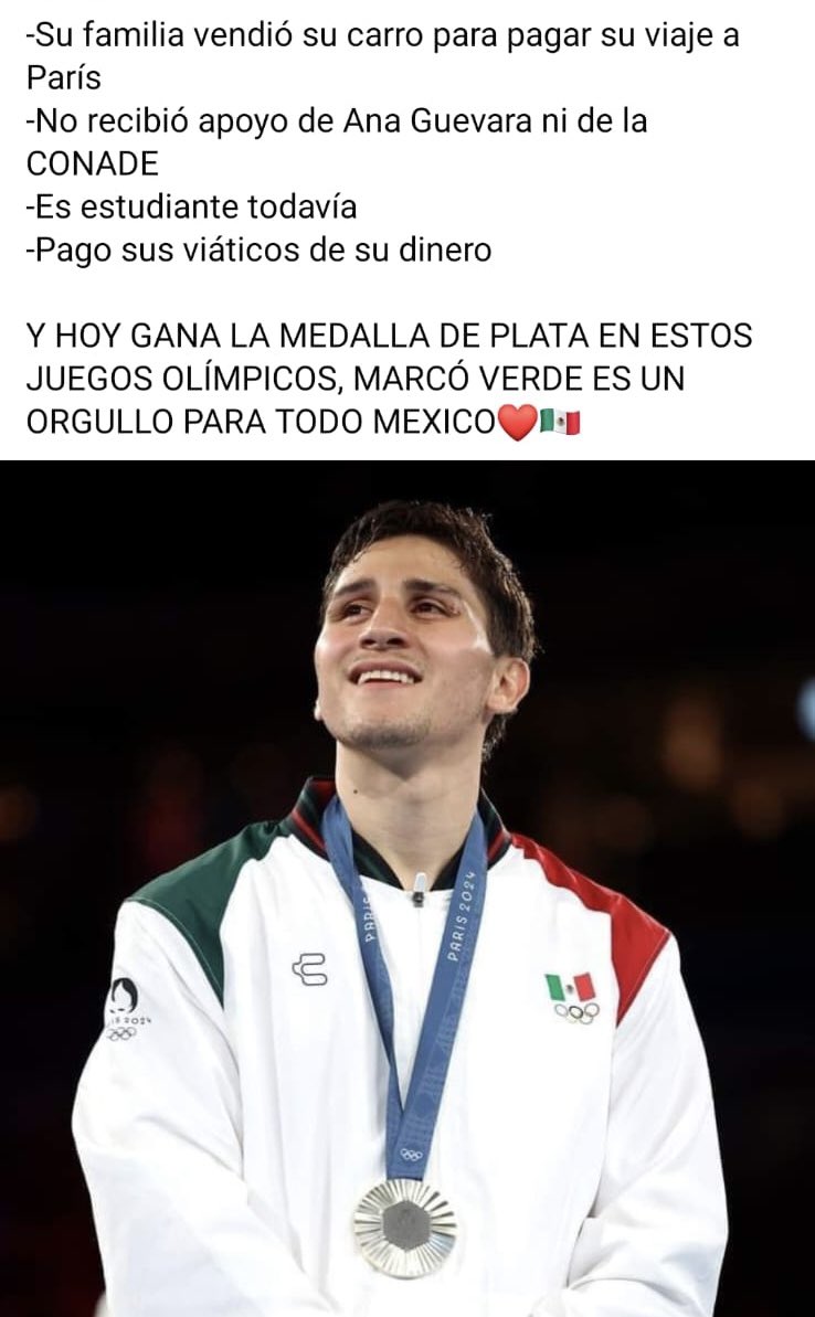 Posteo viral el redes sobre Marco Verde