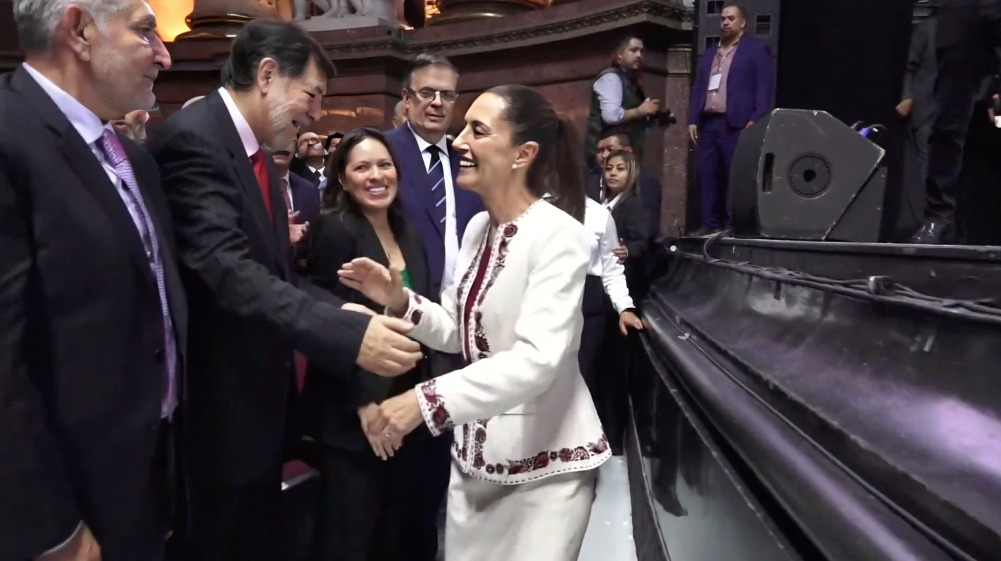 Saludo entre Sheinbaum y Noroña causa polémica