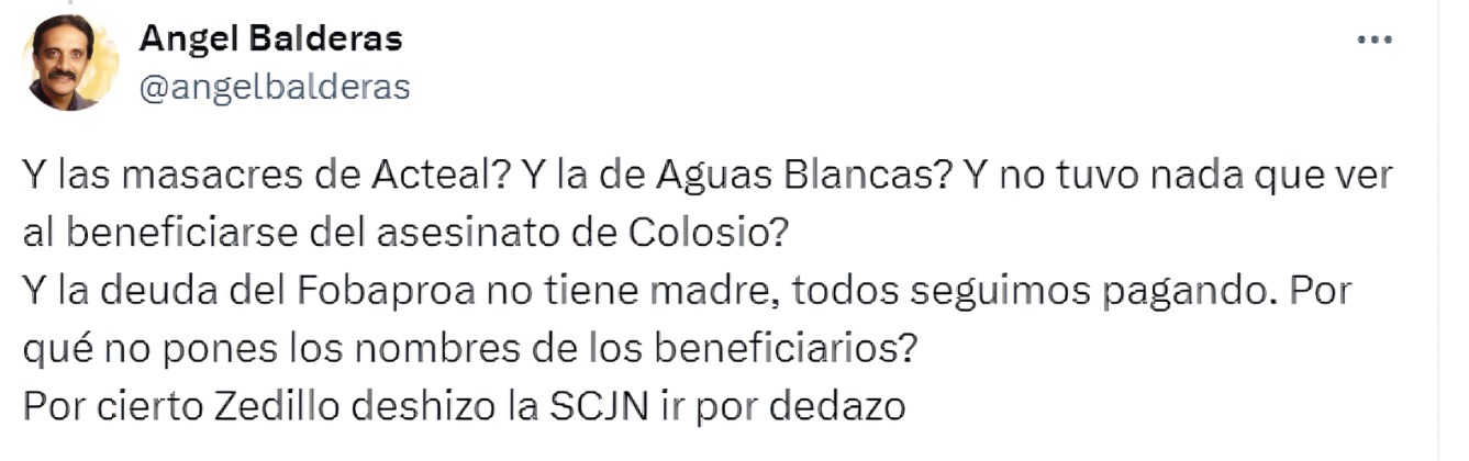 Ángel Balderas da lección de historia a Denise Dresser