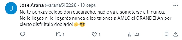 Aseguran Acosta Naranjo está celoso de AMLO 